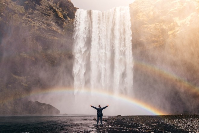 Waterfall-rainbow