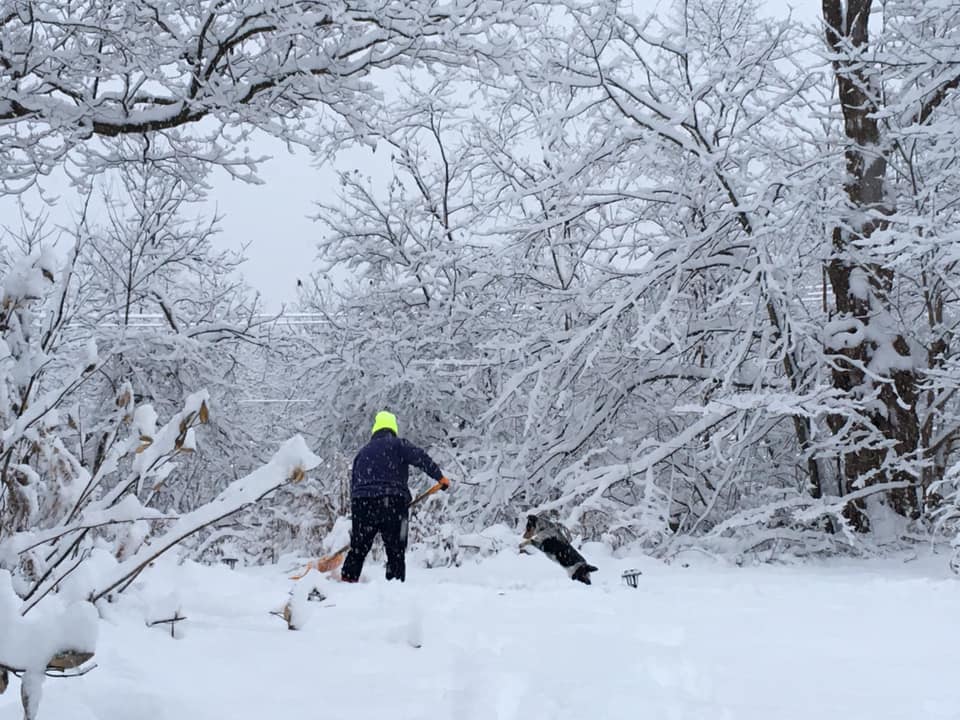 MerandTassoShovelingSnowatFarm